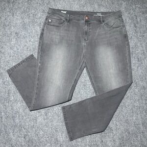 Mugsy Jeans Beans Men 42x29 Black Grey Fade Stretch Denim Pants Casual Comfort
